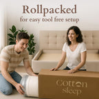 CottonSleep All Natural Mattress (100% Organic Cotton, Wool, & GOTS Latex, Made in The USA) Non Toxic, Fiberglass Free Hybrid Pocket Coil and Plush Foam Bed in A Box Medium Soft - King, 13"
