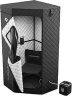 SAUNABOX® SmartSteam Kit Pro | Personal Steam Sauna for Home Use | Portable Sauna Tent with Chair  Mat & Case | Full-Body Steam Therapy for Relaxation  Detox & Recovery