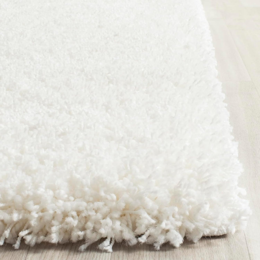 SAFAVIEH Area Rug 8x10 - California Shag Collection - Large - White, Non-Shedding & Easy to Clean, Ultra Plush Thick Pile, Ideal for Living Room, Bedroom, Dining Space (SG151-1010)