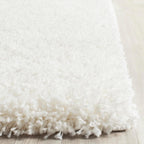 SAFAVIEH Area Rug 8x10 - California Shag Collection - Large - White, Non-Shedding & Easy to Clean, Ultra Plush Thick Pile, Ideal for Living Room, Bedroom, Dining Space (SG151-1010)