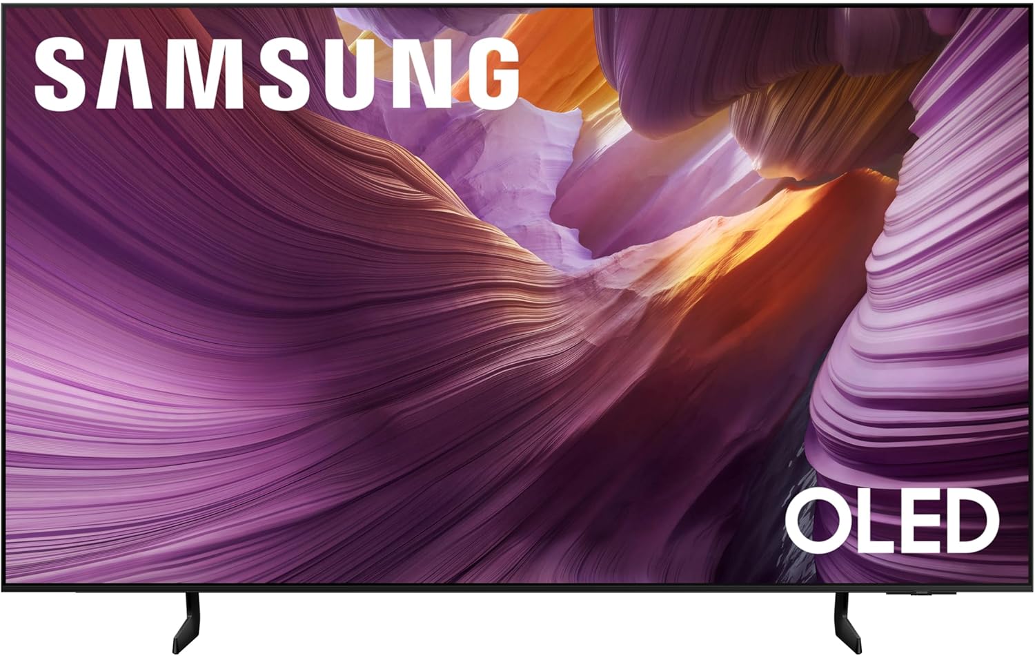 Samsung QN65S85FAFXZA 65 Inch OLED HDR 4K Smart TV with an AudioQuest G8 8-Outlet USB-A/USB-C AC Power Surge Protector (2025)