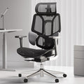Hbada E3 Air Ergonomic Office Chair, Big and Tall Office Chair - with 3-Zone Dynamic Lumbar Support, 3D Adjustable Headrest, 3D Adjustable Armrests, Swivel Computer Chair, Black(No Footrest)