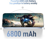 I24 Ultra Unlocked Phone 8GB+256GB Android Cell Phone 7 inch HD Screen Mobile Phone 108MP+48MP Camera 6800 mAh Extra Large Battery 5G Dual SIM (Titanium Blue)