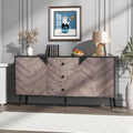 GAOMON Large Storage Cabinet with Shelves & Doors, Sideboard Buffet Cabinet with Drawer, Entryway Cabinets, Accent Cabinets for Living Room, Dining Room, Entryway