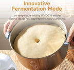 Joydeem Electric Dough Maker with Ferment Function, Microcomputer Timing, Face-up Touch Panel, 7.4Qt, 304 Stainless Steel, JD-HMJ7L