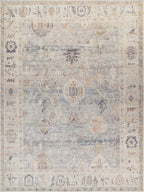 Livabliss x Becki Owens Marlene Vintage Medallion Area Rug, 9'2" x 12', Pale Blue