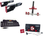 Milescraft 7300 Cabinet Kit – Cabinet Hardware Jig, Shelf Pin Jig, Hinge Jig and Drawer Slide Jig. Cabinet Handles, Drilling Jig, Euro Concealed Hinge Jig, Drawer Installation Jig – Ultimate Bundle