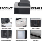 Alpicool C12PT Portable Car Freezer Cooler, 12 Volt Car Refrigerator, 12 Quart Fast Cooling, with 12/24V DC and 100-240V AC for Outdoor, Camping, RV, Truck (Black&Grey)