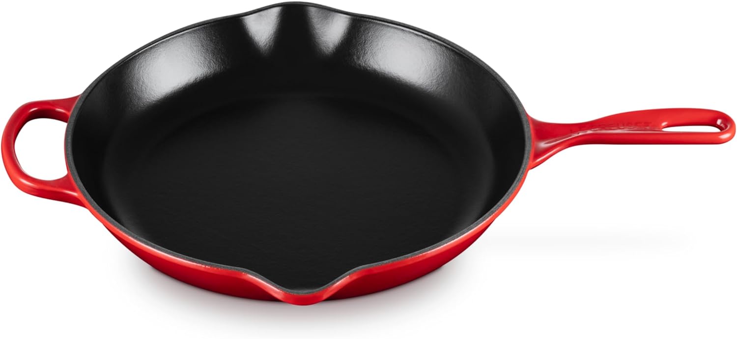 Le Creuset Enameled Cast Iron Signature Iron Handle Skillet, 11.75", Cerise