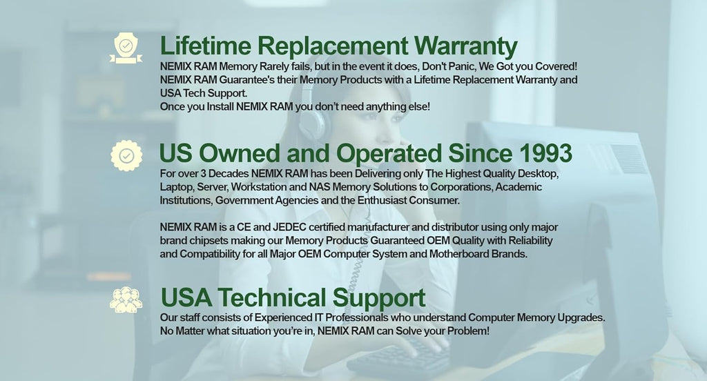 1TB 16X64GB DDR4 2666MHZ PC4-21300 4Rx4 1.2V CL19 288-PIN ECC RDIMM Registered RDIMM NEMIX RAM Server Memory KIT
