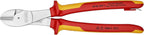 KNIPEX Tools 74 06 250 T High Leverage Diagonal Cutters-1000V Insulated-Tethered Attachment, 10"