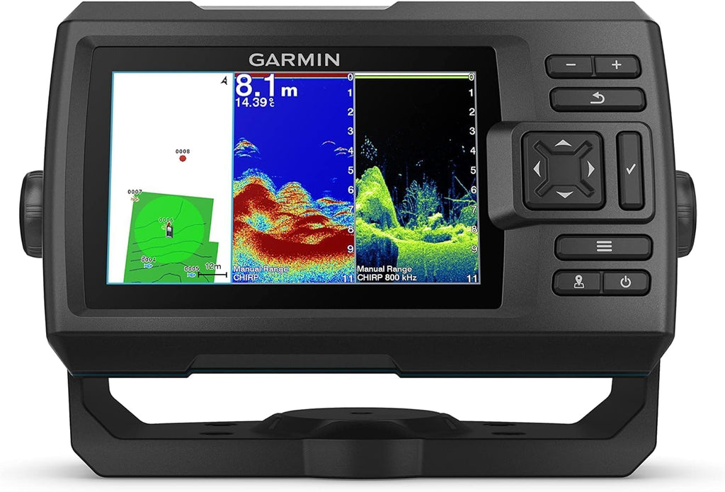 Garmin Striker Vivid 5cv  Easy-to-Use 5-inch Color Fishfinder and Sonar Transducer  Vivid Scanning Sonar Color Palettes (010-02551-00) (Renewed)
