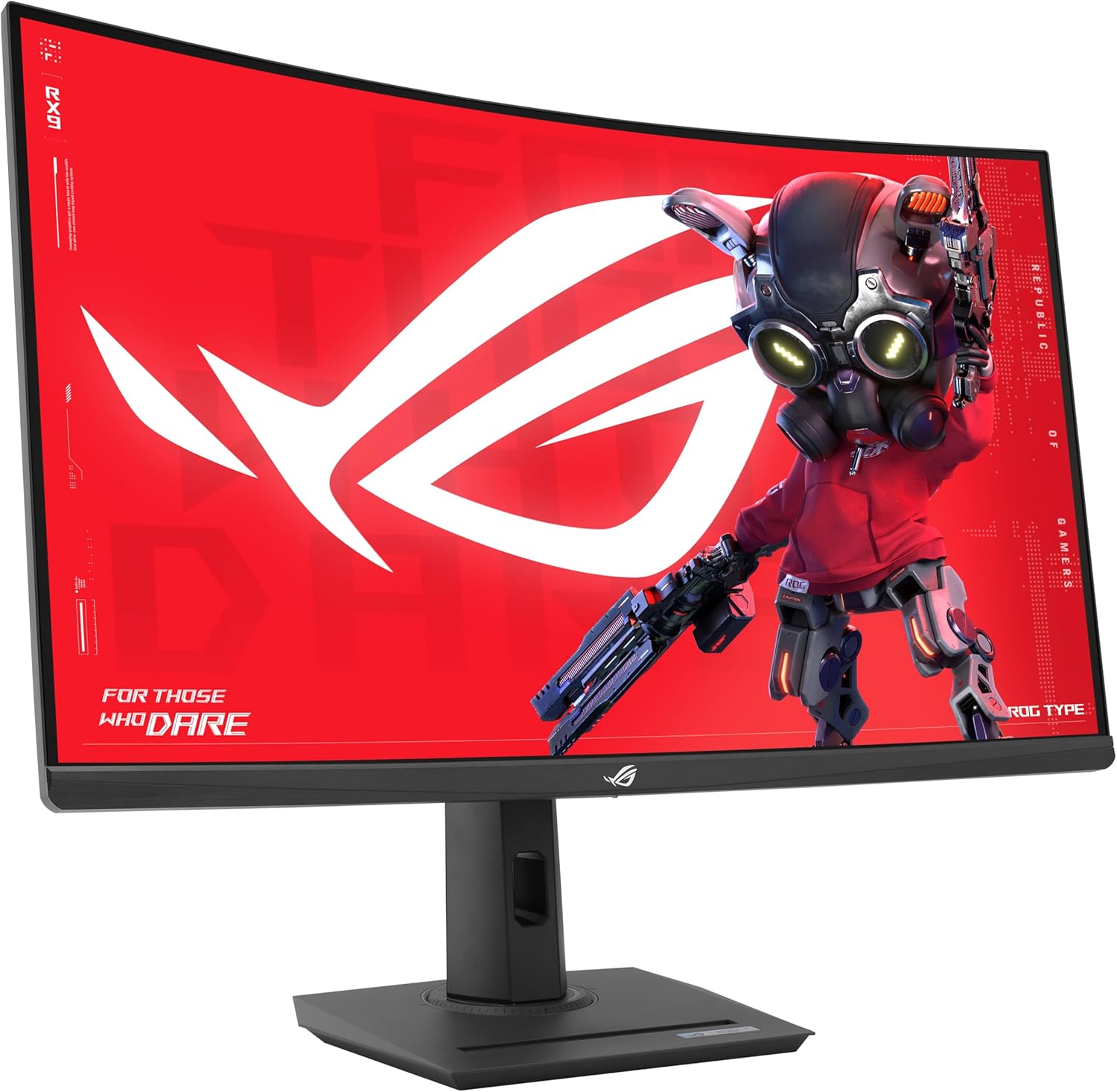 ASUS ROG Strix 32” 1440P USB-C Curved HDR Gaming Monitor (XG32WCS) - QHD  180Hz  1ms  Fast VA  Extreme Low Motion Blur Sync  FreeSync  DisplayWidget  Tripod Socket  AI Technology  3 yr Warranty