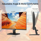 SANSUI Monitor 24 Inch 100Hz PC Monitor, HDMI VGA Ports VESA Mount, FHD Computer Monitor Ultra-Slim Ergonomic Tilt Eye Care for Home Office (ES-24F2, HDMI Cable Included)