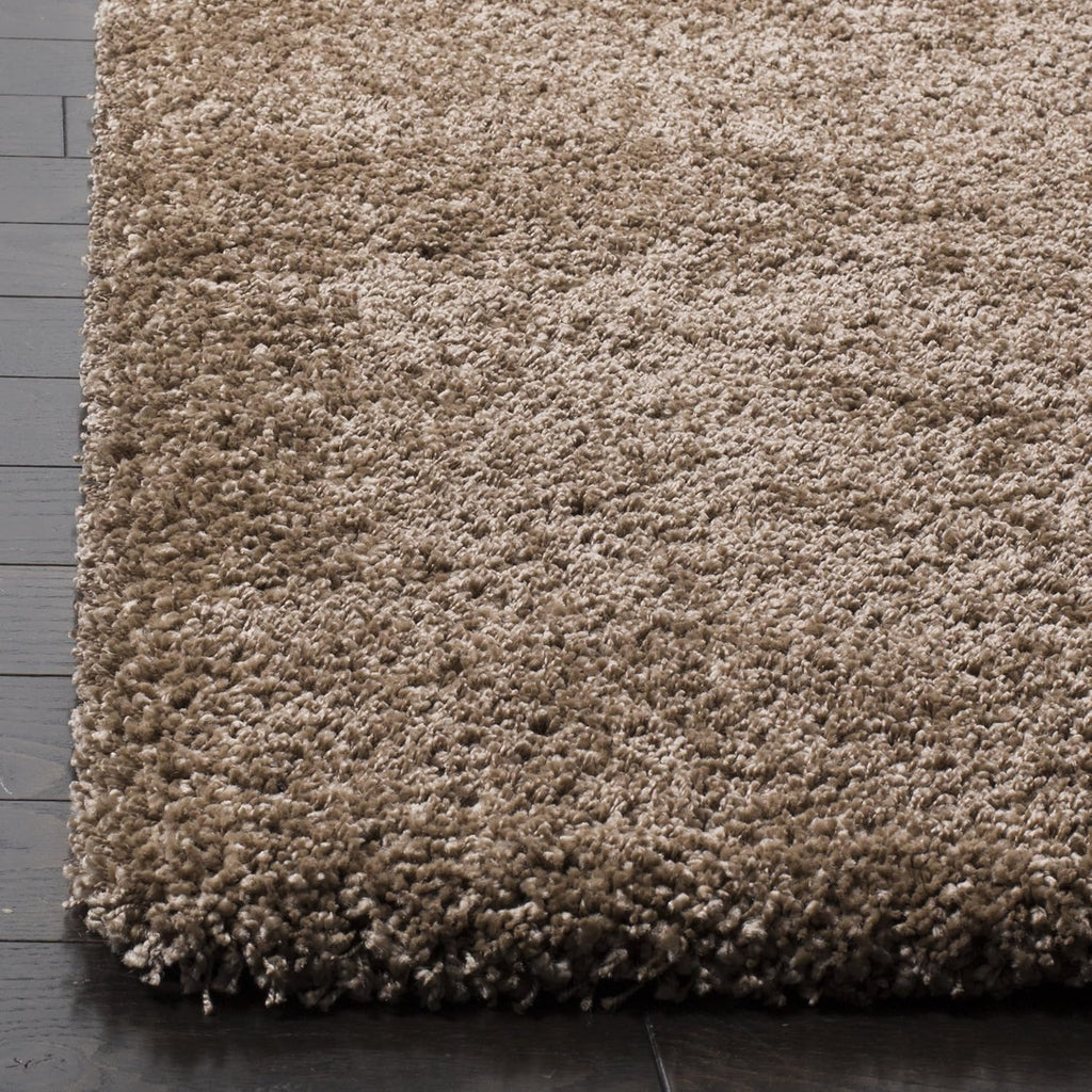 SAFAVIEH Milan Shag Collection Area Rug - 6' x 9', Dark Beige, Solid Design, Non-Shedding & Easy to Clean, Plush Thick Pile, Ideal for Living Room, Bedroom (SG180-1414)