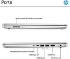 HP 14" LED Business Laptop Computer  16GB RAM 640GB Storage (128GB UFS + 512GB SD Card)  Intel Quad-Core N150 Processor  Windows 11 S & 1-Year Microsoft Office 365 Included  PLUSERA Earphones  Silver