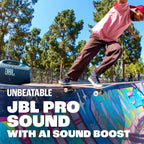 JBL Boombox 4 - Most Powerful Portable Waterproof Speaker with Massive Pro Sound  Up to 34 Hours of Playtime  & Multi-Speaker Connection by Auracast™ (Black)