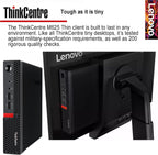 Lenovo ThinkCentre Micro Desktop  16GB DDR4 RAM  512GB SSD Drive  AMD Processor & Graphics  Dual-Display Support  Wi-Fi  Bluetooth  USB  RJ-45  Windows 11 Pro  Business-Grade  Home-Friendly