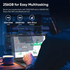 Coolby 15.6inch Laptop  12GB RAM/256GB SSD  1920x1080 IPS Display  Intel N95(Beats N5095) Quad Core Laptop Computer  Support Fingerprint  WiFi 5  BT