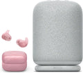 Sony LinkBuds Bundle: Truly Wireless Noise Canceling Earbuds in Pink with Portable Bluetooth Speaker in Light Gray
