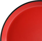 Gibson Soho Lounge Sofia Coupe Stoneware Dinnerware Set, Service for 4 (12pcs), Matte Red