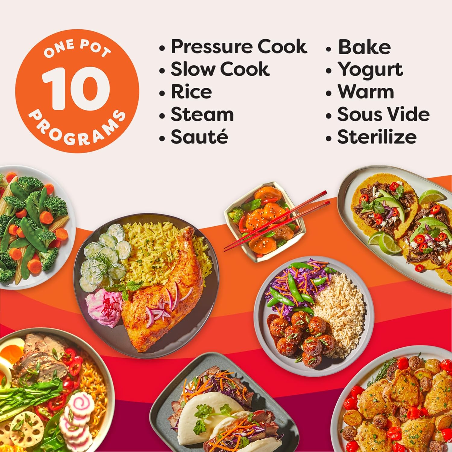 Instant Pot Pro 10-in-1 Pressure Cooker, Slow Cooker, Rice/Grain Cooker, Steamer, Sauté, Sous Vide, Yogurt Maker, Sterilizer, and Warmer, Includes App With Over 800 Recipes, Black, 6 Quart