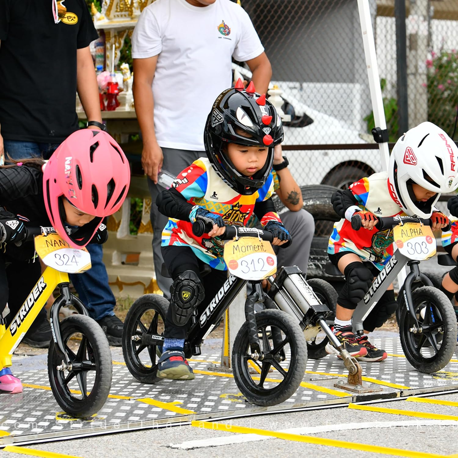Strider 12” Sport Bike - No Pedal Balance Bicycle for Kids 1 to 4 Years - Includes Safety Pad, Padded Seat, Mini Grips & Flat-Free Tires - Tool-Free Assembly & Adjustments