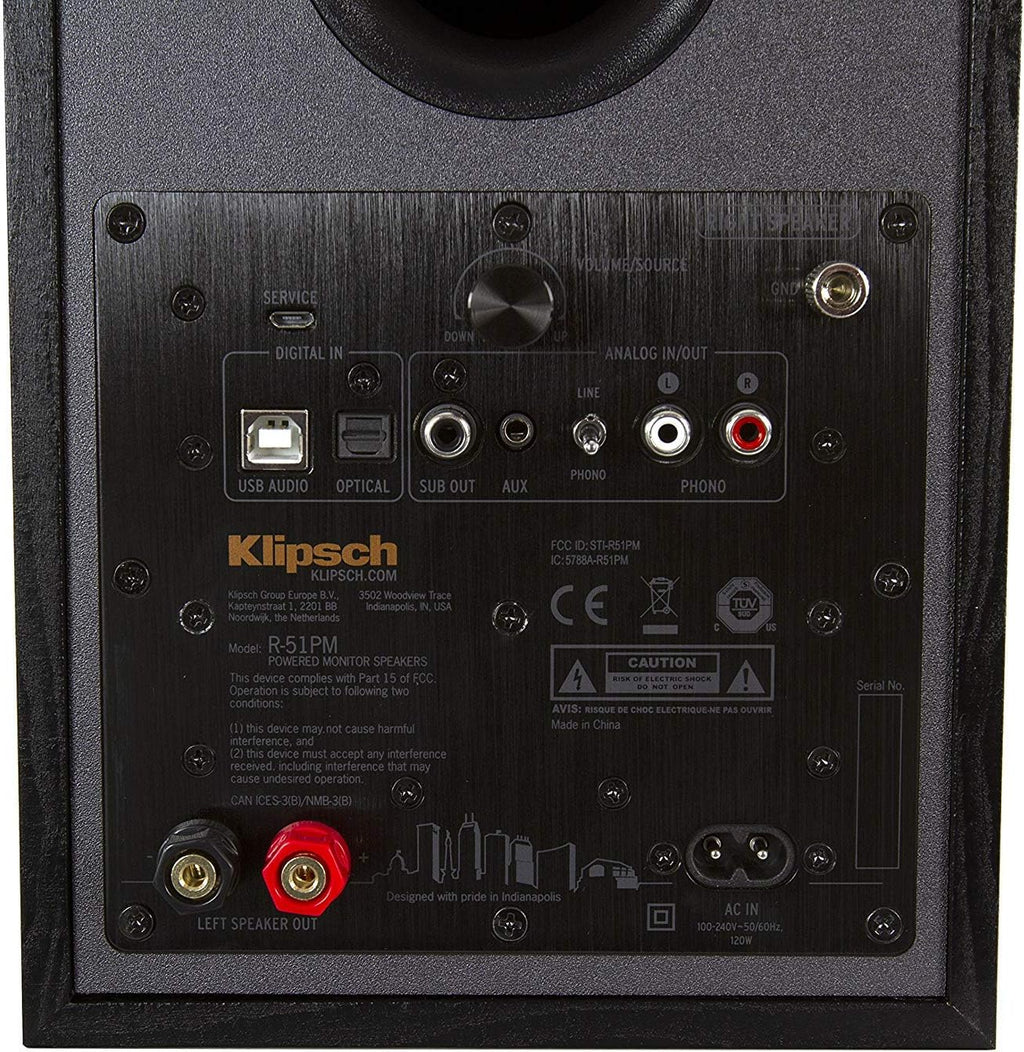 Klipsch R-51PM Powered Bluetooth Speaker Black