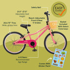 Retrospec Koda Plus Kids Bike for Boys & Girls Ages 6-8 Years - 20" Children's Bicycle, Adjustable Seat & Handlebars