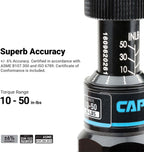 Capri Tools CP21075 Certified Limiting Torque Screwdriver Set, Small, Black, 10-50 in-lbs / Manual