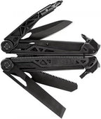 Gerber Gear Dual-Force Multitool - Heavy Duty, Center Axis Driver, Blunt Nose Pliers with Saw, Wire Cutters, Bit Storage, and More - Black