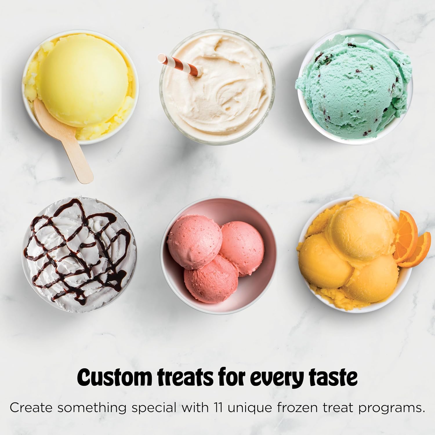 Ninja CREAMi Deluxe Ice Cream Maker, Treats and Frozen Desserts, Sorbet, Milkshakes, Yogurt and More, 11-in-1 Programs, XL Capacity, Includes Two 24-oz Family-Size Tubs, Silver, NC501