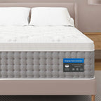 Sleepmax King Mattress 14 Inch - Hotel-Collection Hybrid Mattress Pain Relief - Extra Lumbar & Hip Support - Cooling Gel Bed in a Box Spine Alignment - CertiPUR-US, Fiberglass-Free, 365-Night Trial