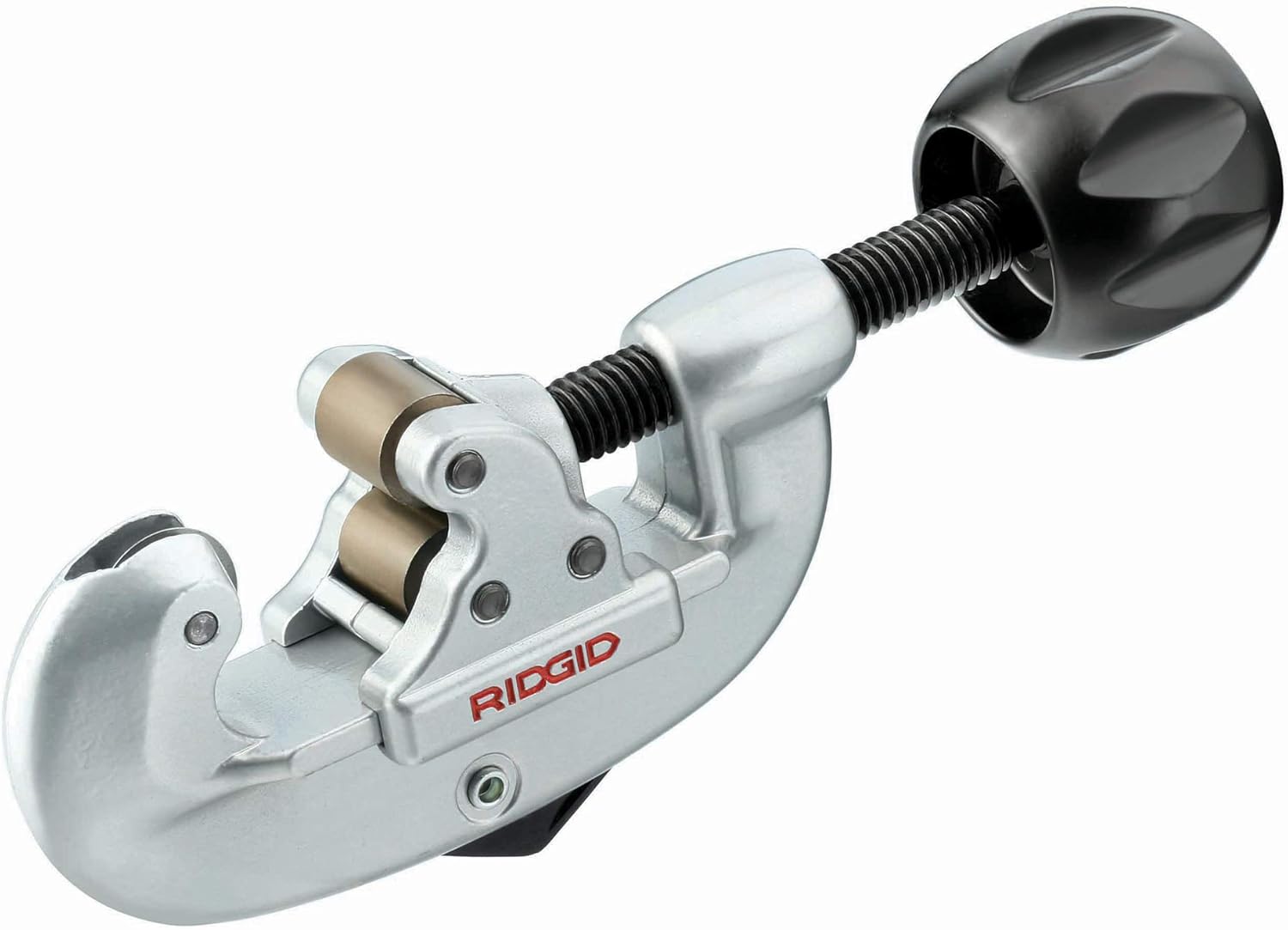 RIDGID 32935 Model 20 Screw Feed Tubing and Conduit Cutter with Heavy-Duty Wheel for 5/8" to 2-1/8" Copper, Aluminum, Brass, and Thin-Wall Steel Tube with X-Cel Knob, Reamer, and Spare Wheel