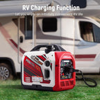 maXpeedingrods 4000 Watt Dual Fuel Inverter Generator with Bluetooth® Control Start and Display  RV Ready  Electric Start  Quiet for Outdoor Camping  Home Backup  Garden .PGMA Compliant