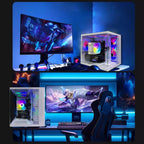 Prebuilt Gaming Desktop Computer | 16G Memory | 512G SSD | AMD Ryzen5 6Cores 3.6G Up to 4.1G | RX 560 4G Graphics Card | Wi-Fi 6 | Gamer PC White