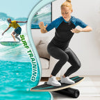 Sportneer Balance Board Upgrade – 8-in-1 Wooden Wobble Board with Roller, Rubber Ball & Half Ball, Balance Trainer for Adults, Core Strength & Physical Therapy Equipment 450 LBS