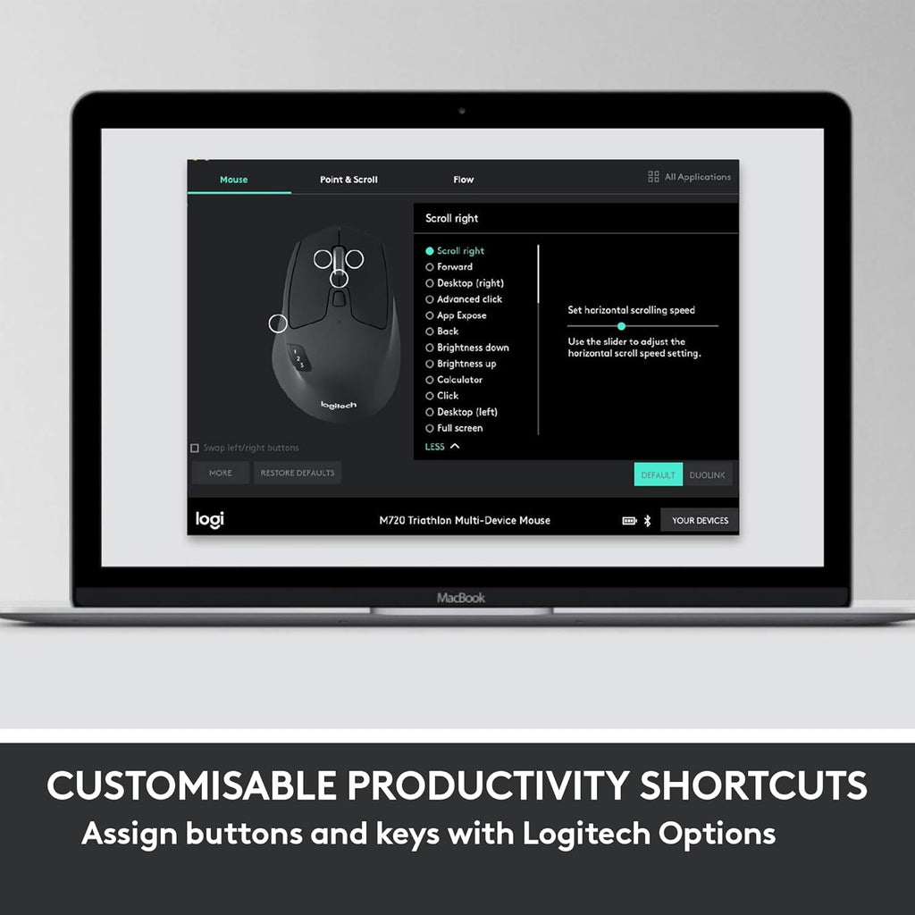 Logitech MK850 Performance Wireless Keyboard and Mouse Combo for Windows, macOS & ChromeOS, Bluetooth & 2.4 GHz USB Receiver, Full-Size Ergonomic Keyboard, Multi-Device, Cushioned Palm Rest – Graphite