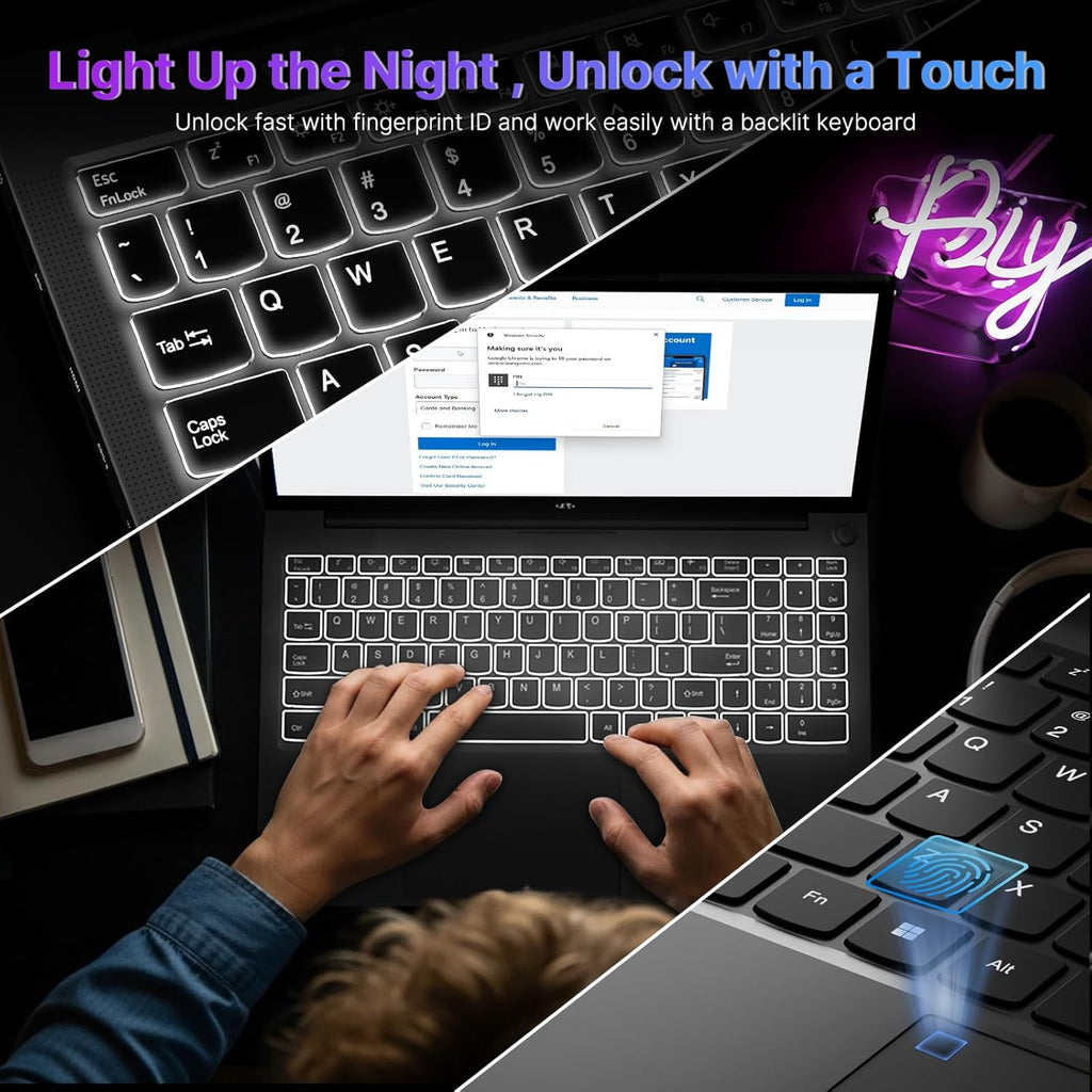 NIMO 17.3 Gaming-Laptop Ryzen 9 8945HS (Beat i9-13900H  Up to 5.2GHz) 16GB RAM  512GB SSD  Radeon 780M  PD 100W Type-C AI-Enhanced for Copilot VR Ready  Backlit Keyboard  Fingerprint