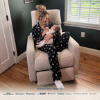 Nurture& The Glider Plus - Premium Nursery Power Recliner | Swivel Chair with Adjustable Head Support | Adjustable Lumbar Support Built in USB The Ultimate Comfort for Nursing, Relaxing (Boucle Creme)