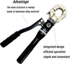 VOIDX Hydraulic Crimping Tool Propress Crimper for Copper Pipe Fittings with 1/2 3/4 1 Inch Jaws Works in Narrow Spaces and on Straight Bend Fittings Includes Carrying Case