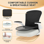 Synorla Office Chair, Ergonomic Desk Chairs 330LBS Capacity High Back Mesh Computer Chair with Flip-up Armrests, Comfy Work Chair with Adjustable Lumbar Support