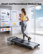 TOPUTURE Walking Pad with 10% Incline, 3.0HP Brushless Quiet Under Desk Treadmill, Portable Treadmills for Home/Office, Running Machine 300 lbs Capacity with RGB LED Screen, Remote Control/App Control