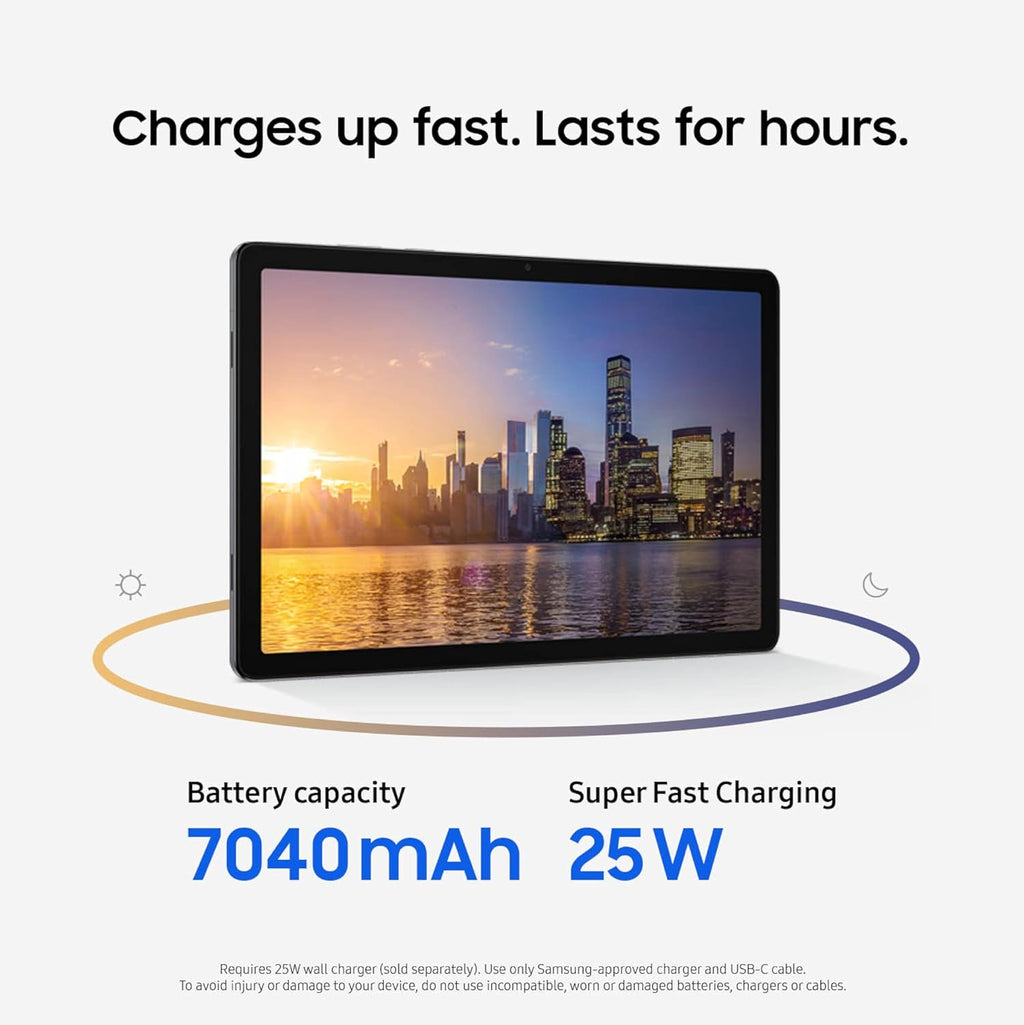 Samsung Galaxy Tab A11+ 6GB RAM  128GB Storage  Optimized Performance  Long Lasting Battery  Expandable Storage  Large Display  Dolby Atmos Speakers  AI Assist  Slim  Light  2 Year Warranty  Gray