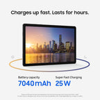 Samsung Galaxy Tab A11+ 6GB RAM  128GB Storage  Optimized Performance  Long Lasting Battery  Expandable Storage  Large Display  Dolby Atmos Speakers  AI Assist  Slim  Light  2 Year Warranty  Gray