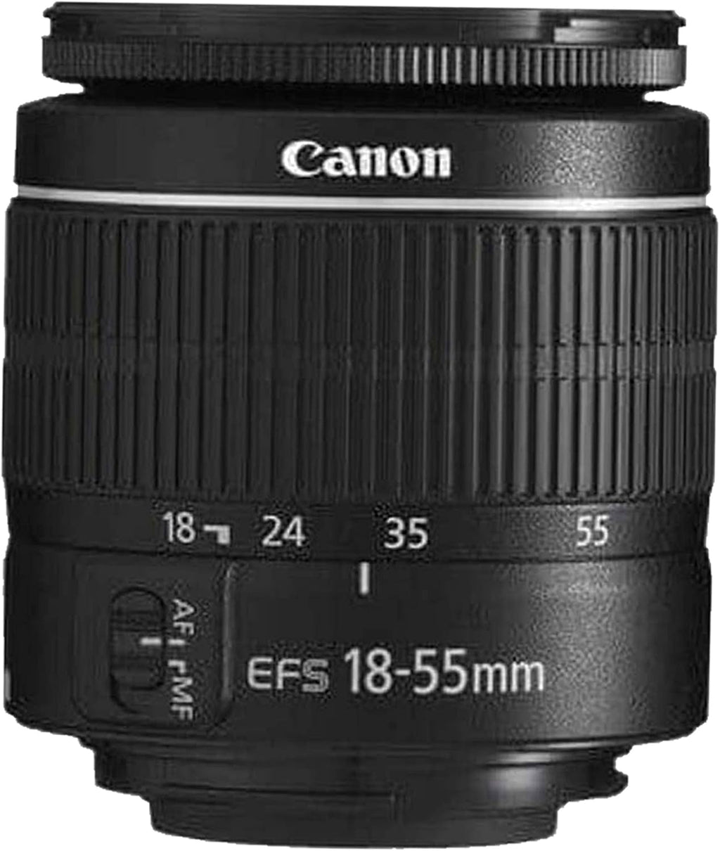 Canon EOS 2000D / Rebel T7 DSLR Camera w/EF-S 18-55mm F/3.5-5.6 Zoom Lens + 64GB Memory  LED Video Light  Case  Gripster Tripod  and More (Essential Bundle) (Renewed)