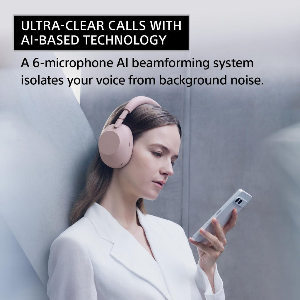 Sony WH-1000XM6 The Best Noise Canceling Wireless Headphones  HD NC Processor QN3  12 Microphones  Adaptive NC Optimizer  Mastered by Engineers  Studio-Quality  30-Hour Battery  Black