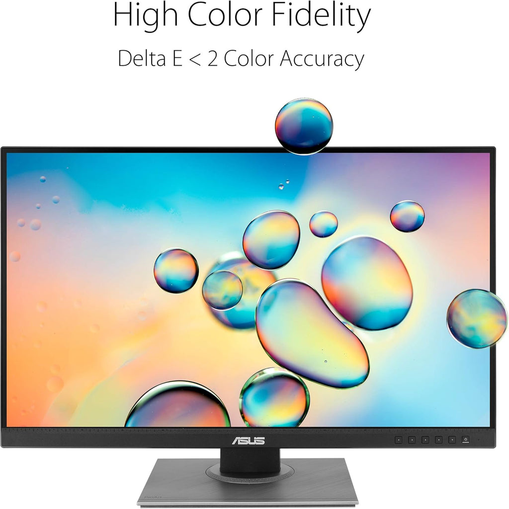ASUS ProArt Display PA278QV 27” WQHD (2560 x 1440) Monitor  100% sRGB/Rec. 709 ΔE < 2  IPS  DisplayPort HDMI DVI-D Mini DP  Calman Verified  Eye Care  Anti-Glare  Tilt Pivot Swivel Height Adjustable