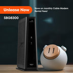 ARRIS (SBG8300) - Cable Modem Router Combo - Fast DOCSIS 3.1 Gigabit & AC2350 WiFi  Comcast Xfinity  Cox  Spectrum & more  1 Gbps Max Internet Speeds   4 OFDM Channels