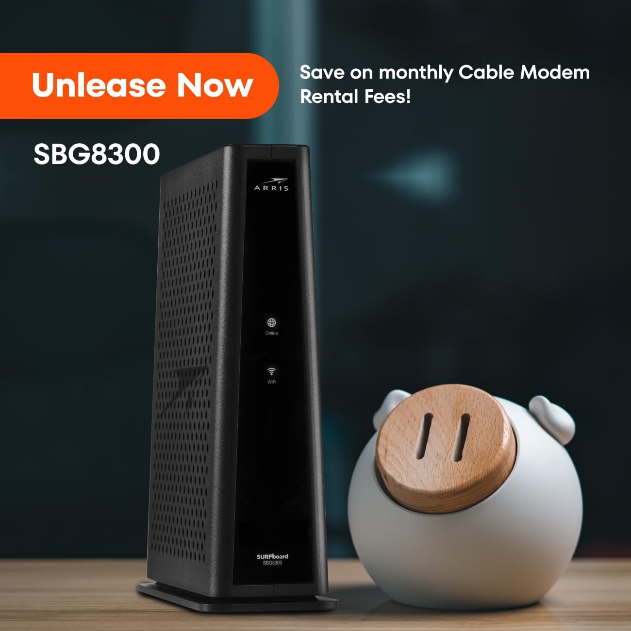 ARRIS (SBG8300) - Cable Modem Router Combo - Fast DOCSIS 3.1 Gigabit & AC2350 WiFi  Comcast Xfinity  Cox  Spectrum & more  1 Gbps Max Internet Speeds   4 OFDM Channels